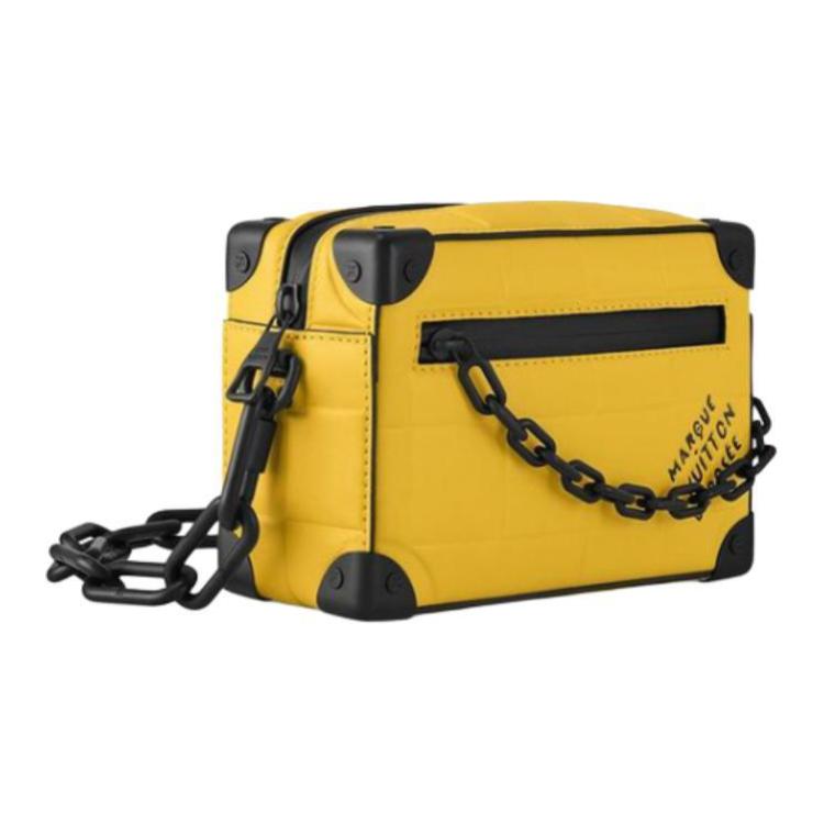 Сумка женская LOUIS VUITTON Mini Soft Trunk Damier Scuba желтая