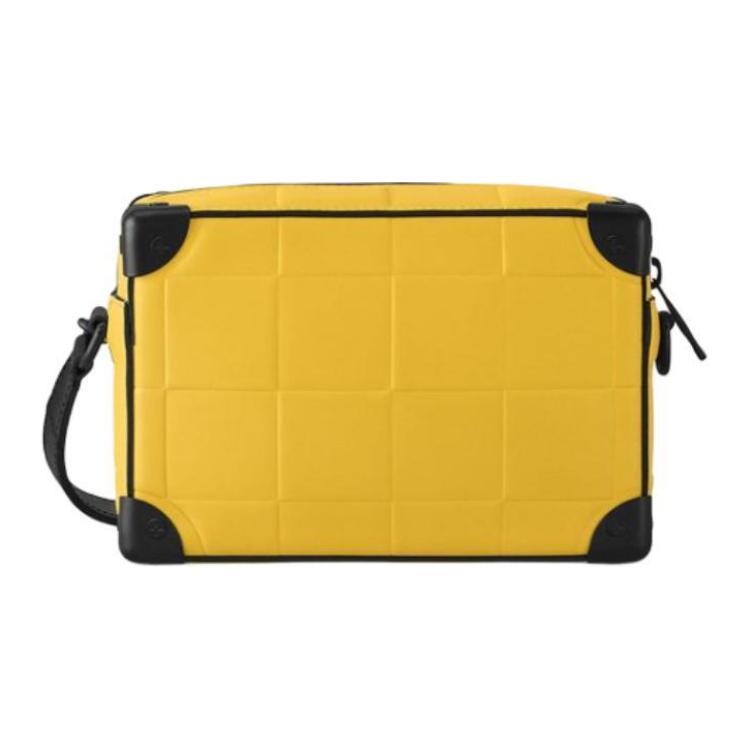 Сумка женская LOUIS VUITTON Mini Soft Trunk Damier Scuba желтая