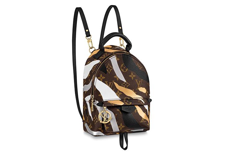 Женский рюкзак LOUIS VUITTON Palm Springs Monogram Mini Gold/Silver