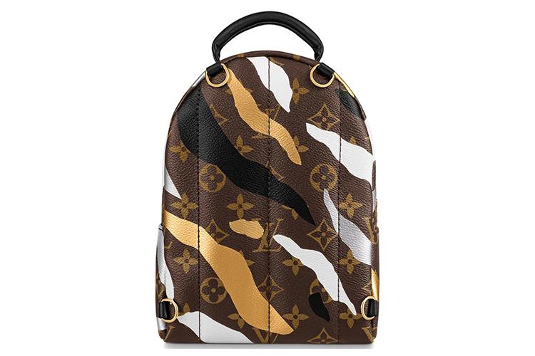 Женский рюкзак LOUIS VUITTON Palm Springs Monogram Mini Gold/Silver
