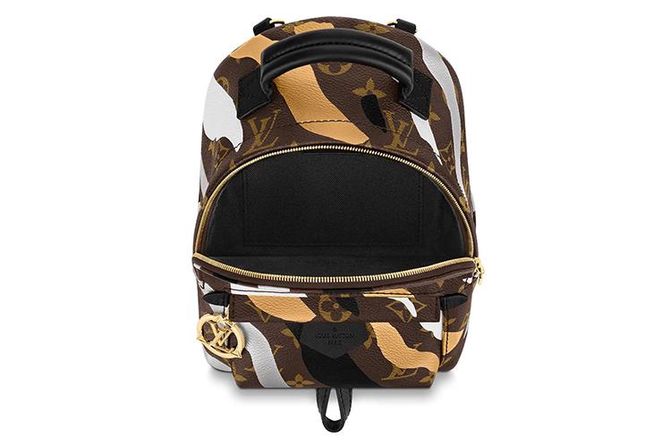 Женский рюкзак LOUIS VUITTON Palm Springs Monogram Mini Gold/Silver