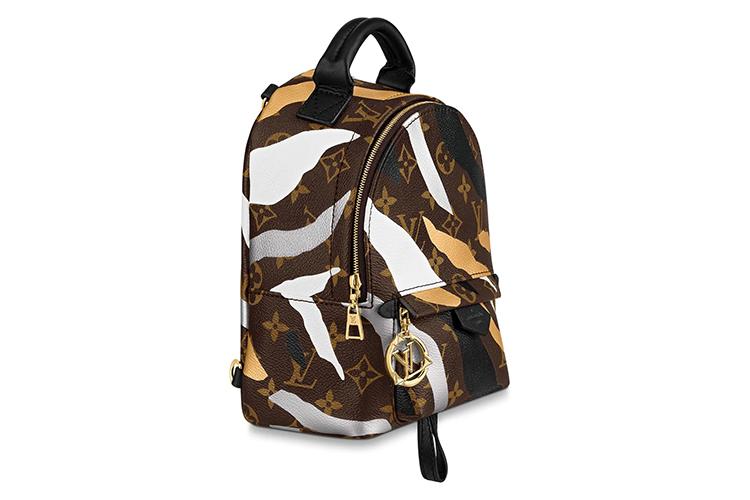 Женский рюкзак LOUIS VUITTON Palm Springs Monogram Mini Gold/Silver