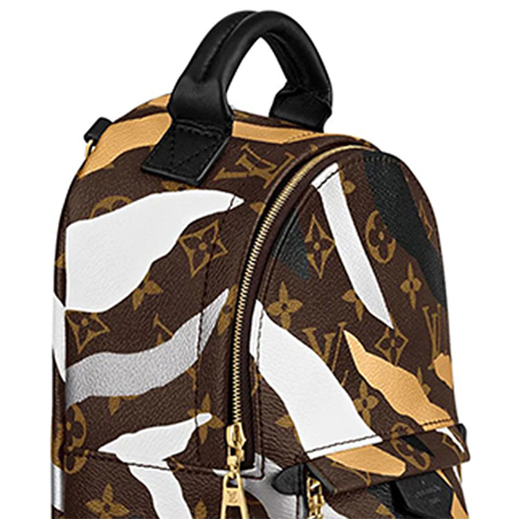 Женский рюкзак LOUIS VUITTON Palm Springs Monogram Mini Gold/Silver