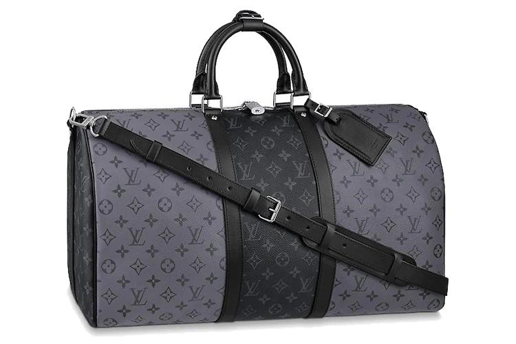 Дорожная сумка мужская Lv None M45392, серо-черная