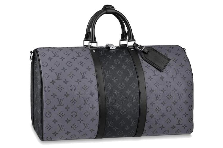 Дорожная сумка мужская Lv None M45392, серо-черная