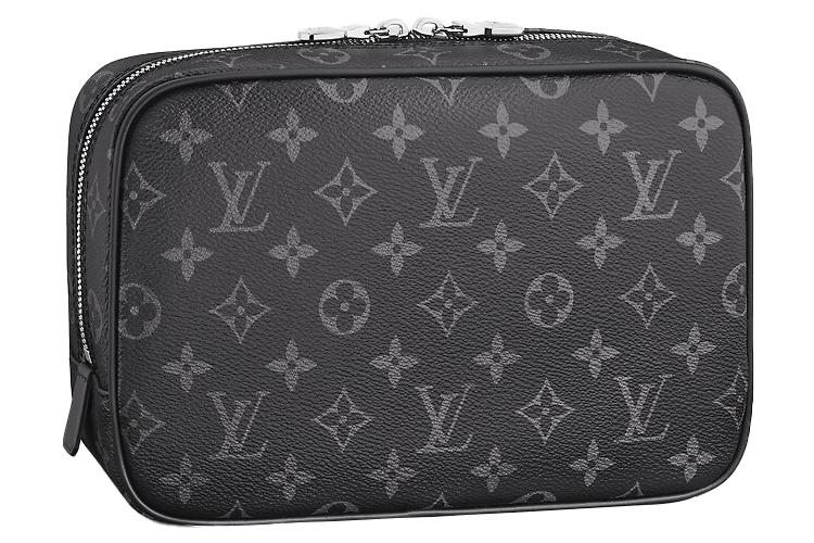 Косметичка LOUIS VUITTON Toiletry Pouch Monogram Eclipse GM черная/серая