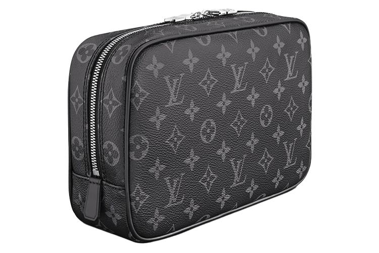 Косметичка LOUIS VUITTON Toiletry Pouch Monogram Eclipse GM черная/серая