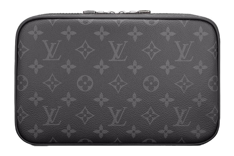Косметичка LOUIS VUITTON Toiletry Pouch Monogram Eclipse GM черная/серая