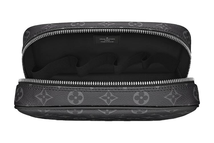 Косметичка LOUIS VUITTON Toiletry Pouch Monogram Eclipse GM черная/серая