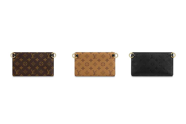 Клатч женский LOUIS VUITTON Lv3 коричневый, карамельный, черный