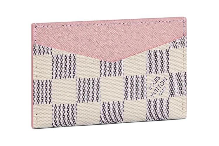 Кредитница женская LOUIS VUITTON Daily Card Holder Damier Azur, rose ballerine