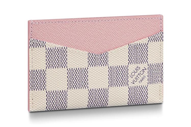 Кредитница женская LOUIS VUITTON Daily Card Holder Damier Azur, rose ballerine