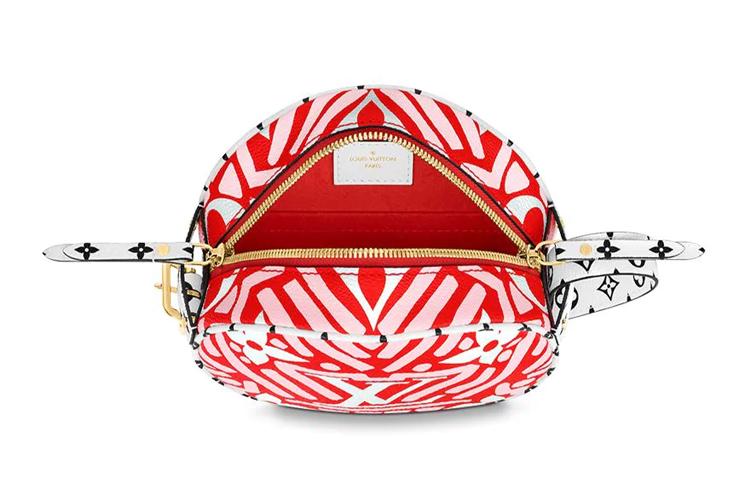 Сумка женская LOUIS VUITTON Petite Boite Chapeau красная, белая