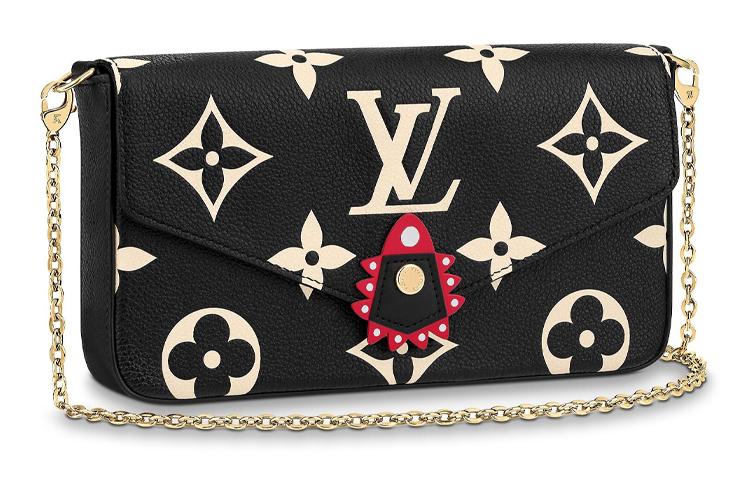 Плечевая сумка женская LOUIS VUITTON Crafty Felicie Pochette черная
