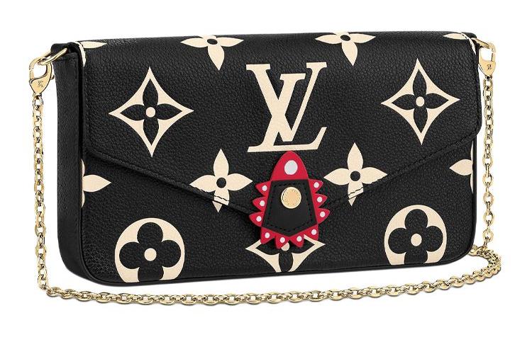 Плечевая сумка женская LOUIS VUITTON Crafty Felicie Pochette черная