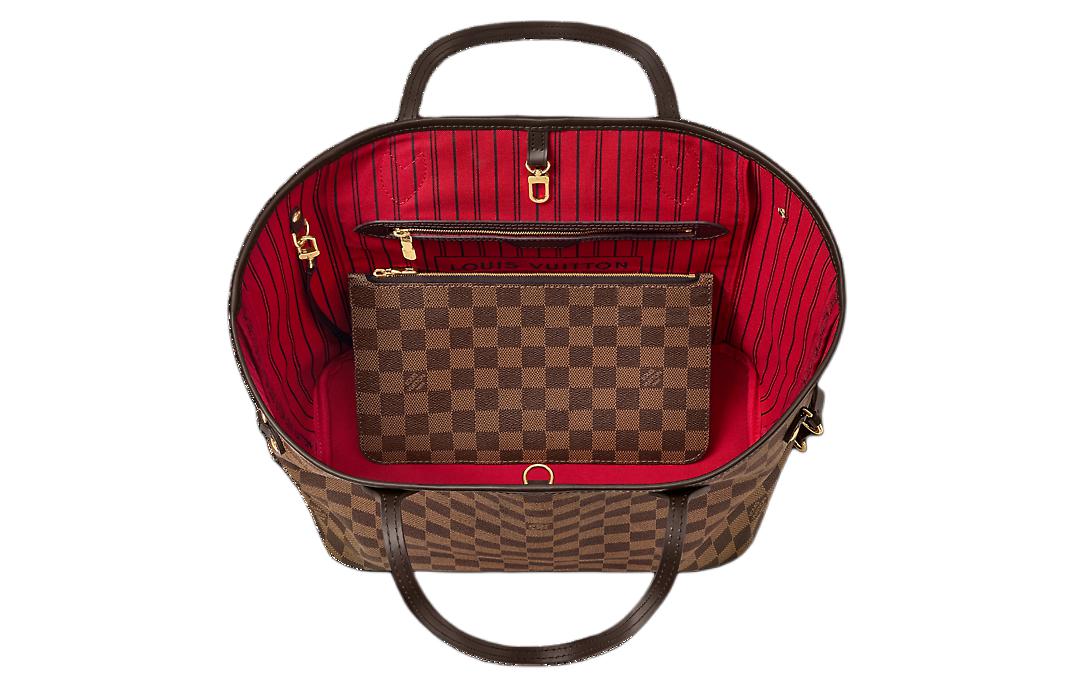 Сумка женская LOUIS VUITTON Neverfull темно-коричневая-светло-коричневая