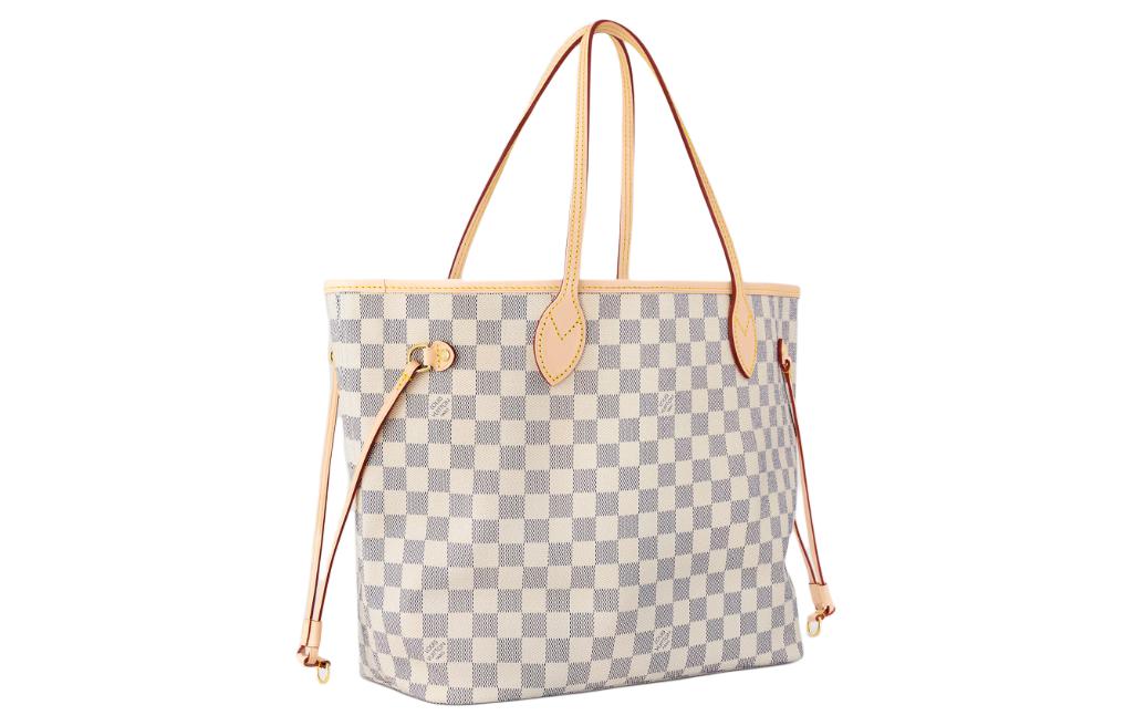 Сумка женская LOUIS VUITTON Neverfull MM Damier Azur, blue-white