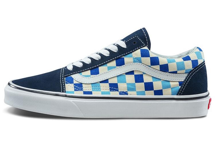 Кеды унисекс Vans Old Skool Blue Topaz Checkerboard, 36.5 EU