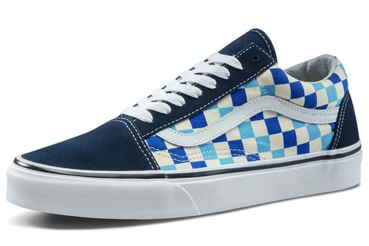 Кеды унисекс Vans Old Skool Blue Topaz Checkerboard, 36.5 EU