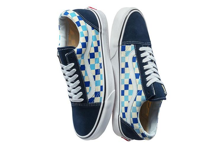 Кеды унисекс Vans Old Skool Blue Topaz Checkerboard, 36.5 EU