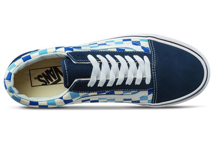 Кеды унисекс Vans Old Skool Blue Topaz Checkerboard, 36.5 EU
