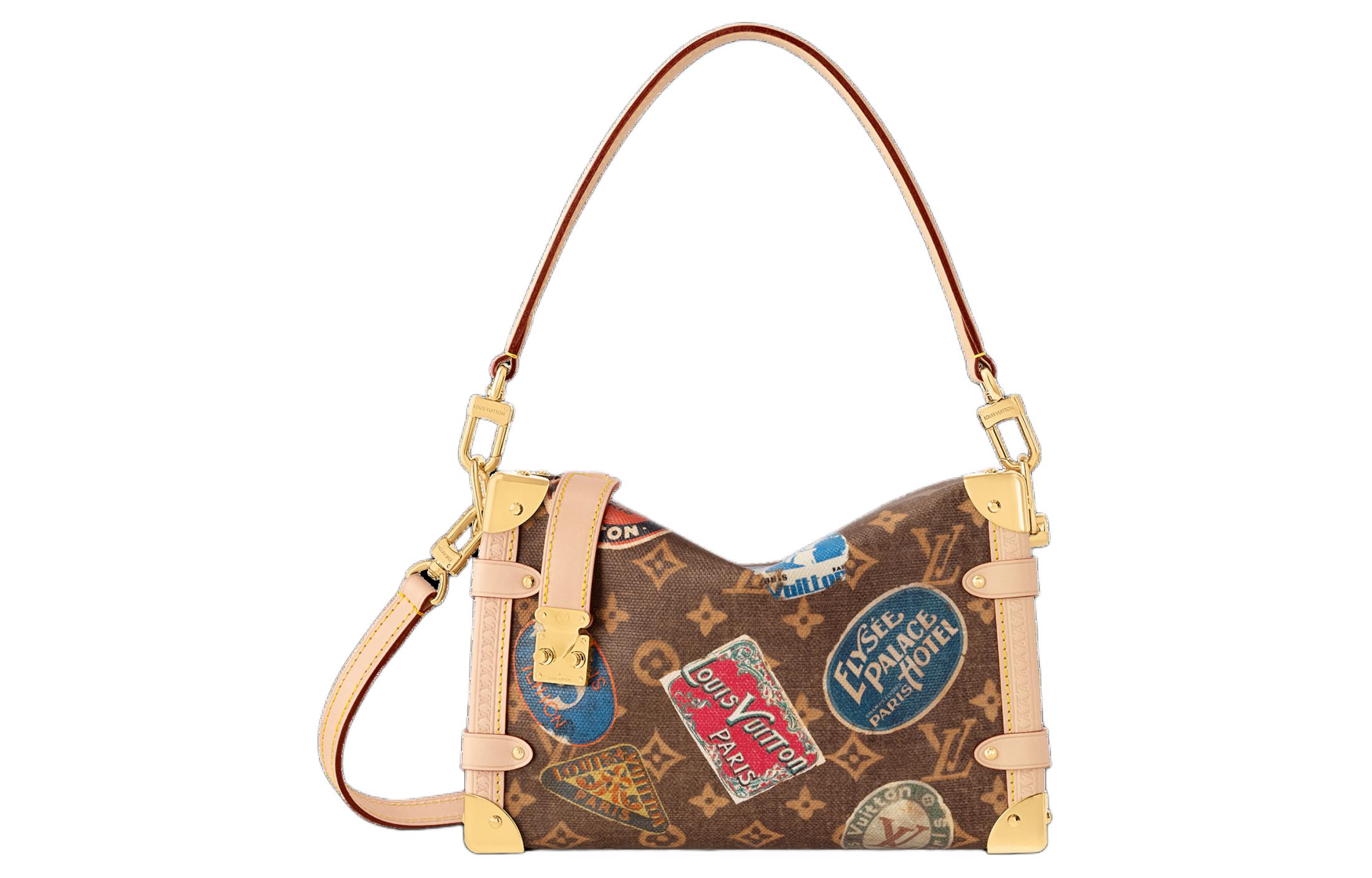 Сумка женская LOUIS VUITTON Side Trunk MM Monogram, brown-beige