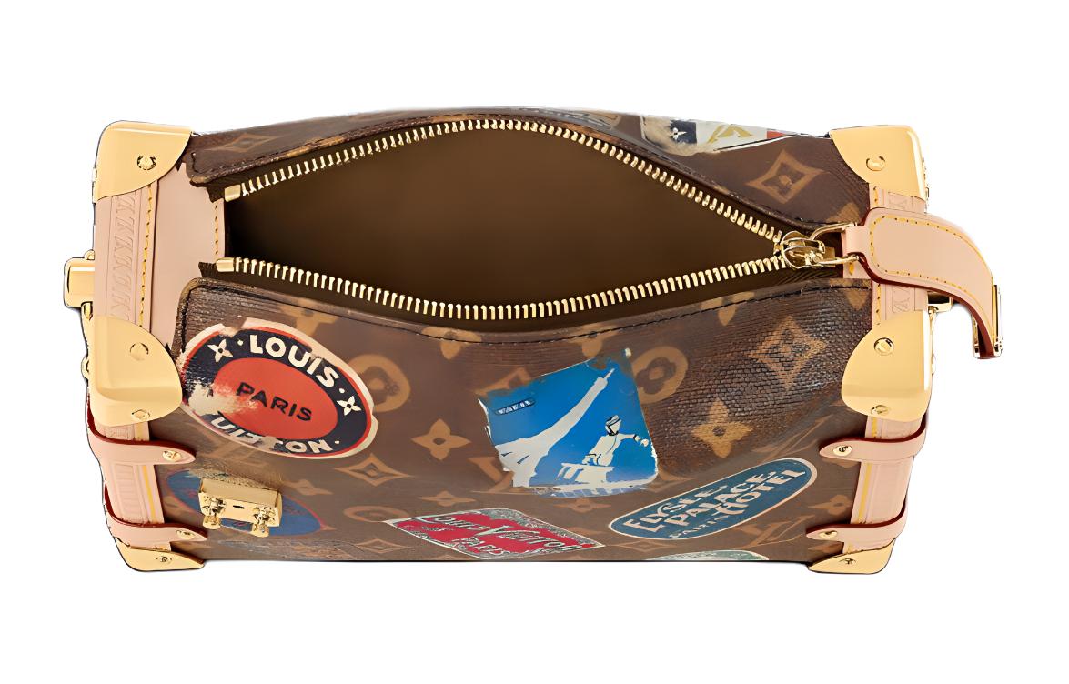 Сумка женская LOUIS VUITTON Side Trunk MM Monogram, brown-beige