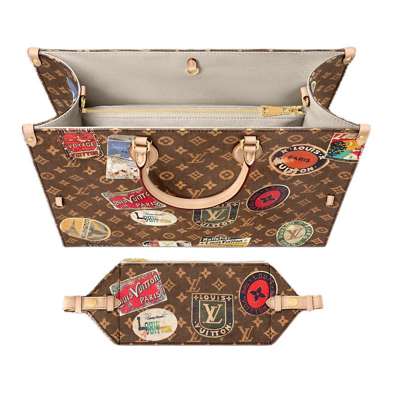 Сумка женская LOUIS VUITTON Voyage OnTheGo Monogram коричнево-бежевый