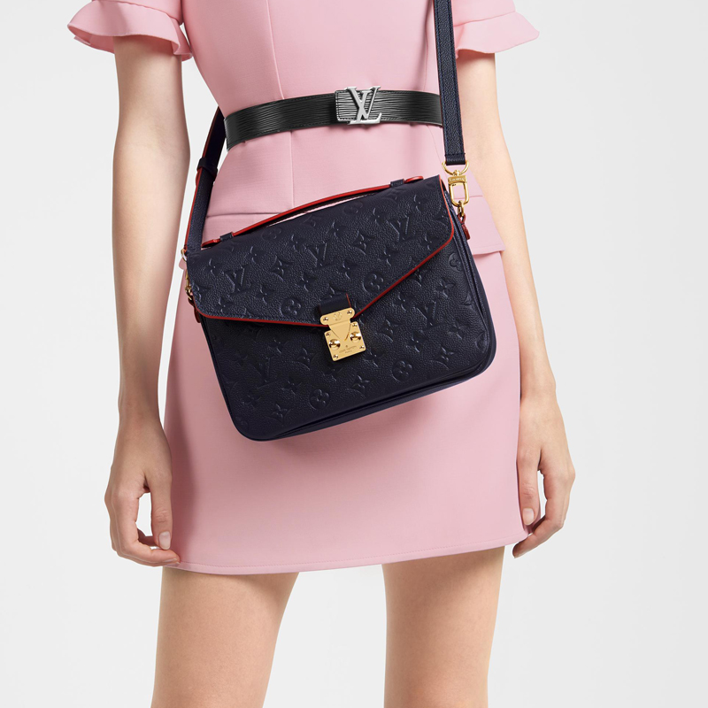 Сумка женская LOUIS VUITTON Pochette Metis синий-красный