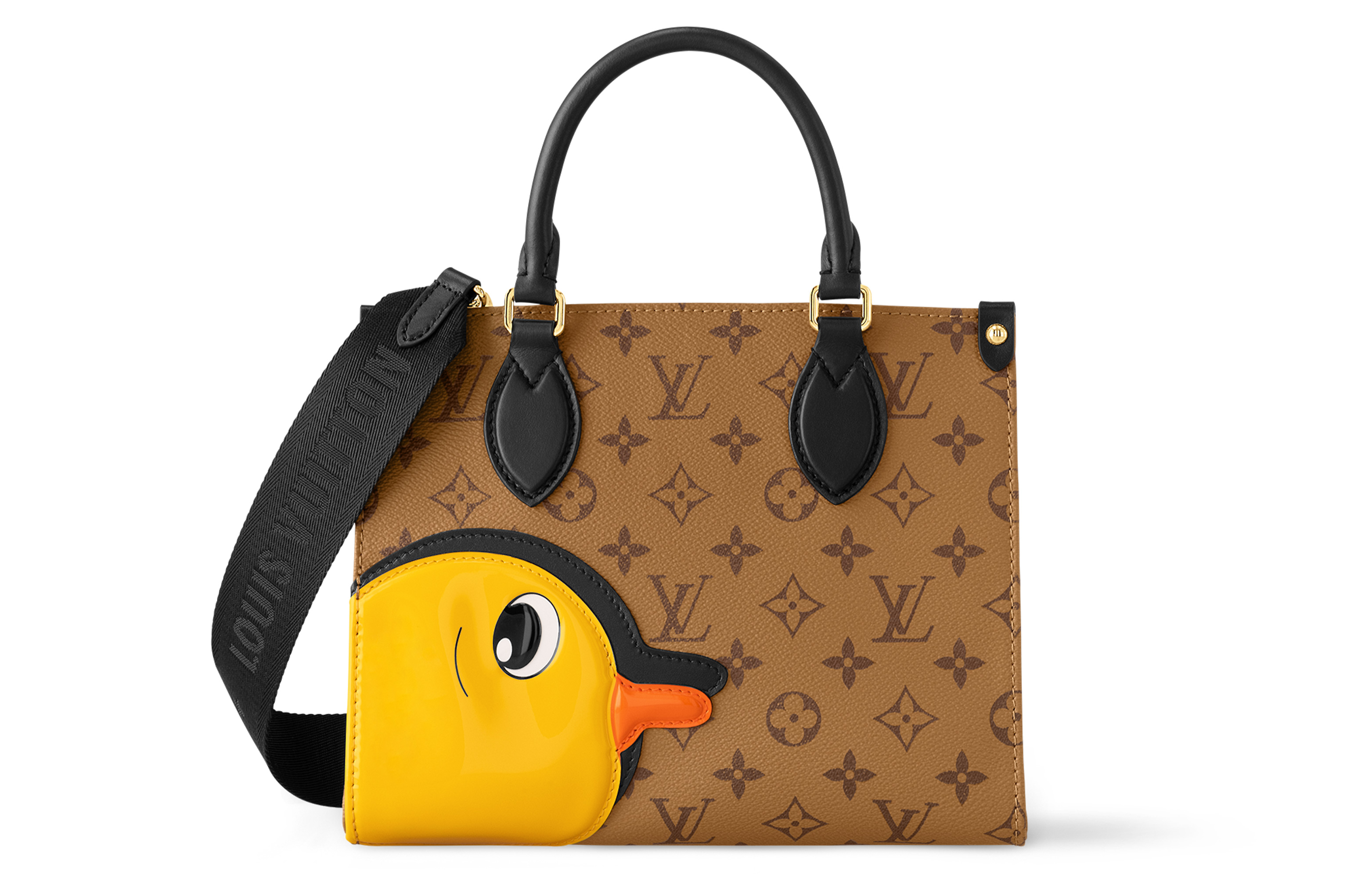 Сумка женская LOUIS VUITTON OnTheGo PM коричнево-желтая