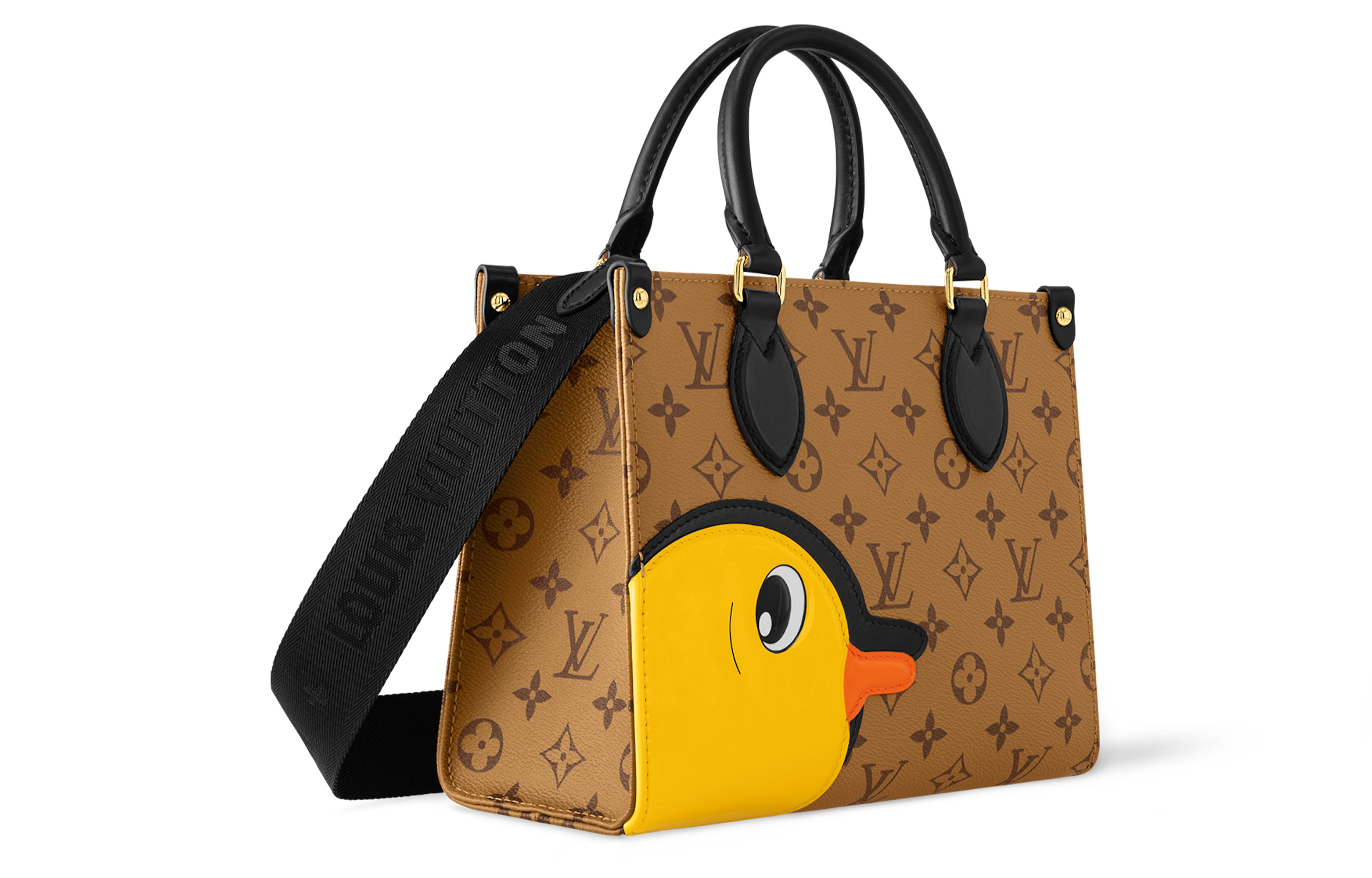 Сумка женская LOUIS VUITTON OnTheGo PM коричнево-желтая