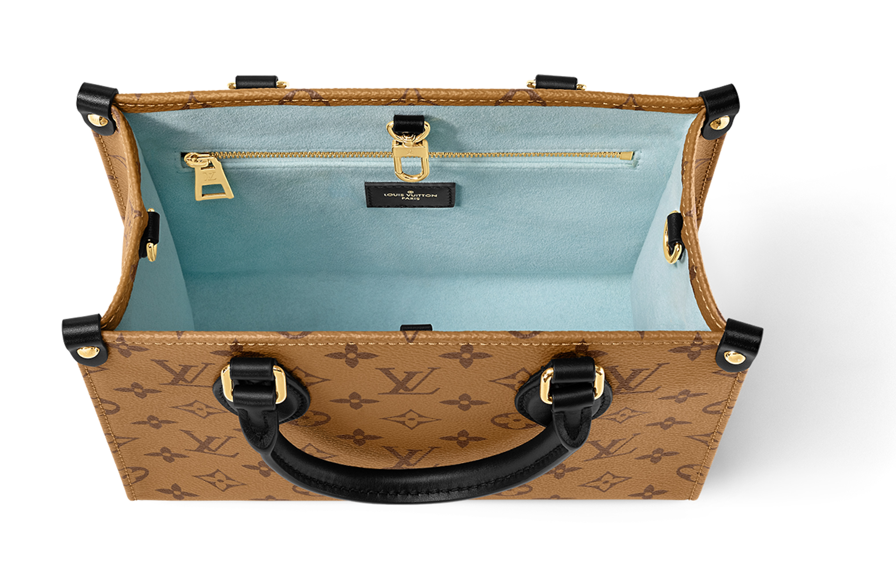 Сумка женская LOUIS VUITTON OnTheGo PM коричнево-желтая