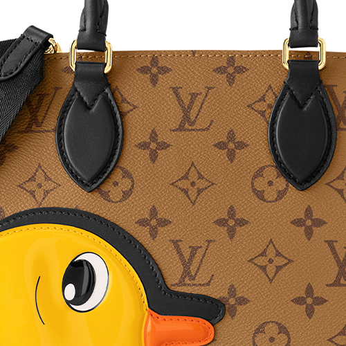 Сумка женская LOUIS VUITTON OnTheGo PM коричнево-желтая
