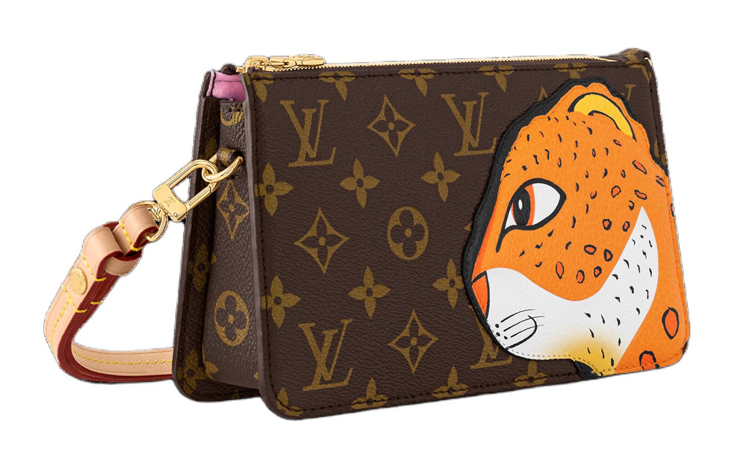 Сумка женская LOUIS VUITTON Lexington Pouch коричнево-оранжевая