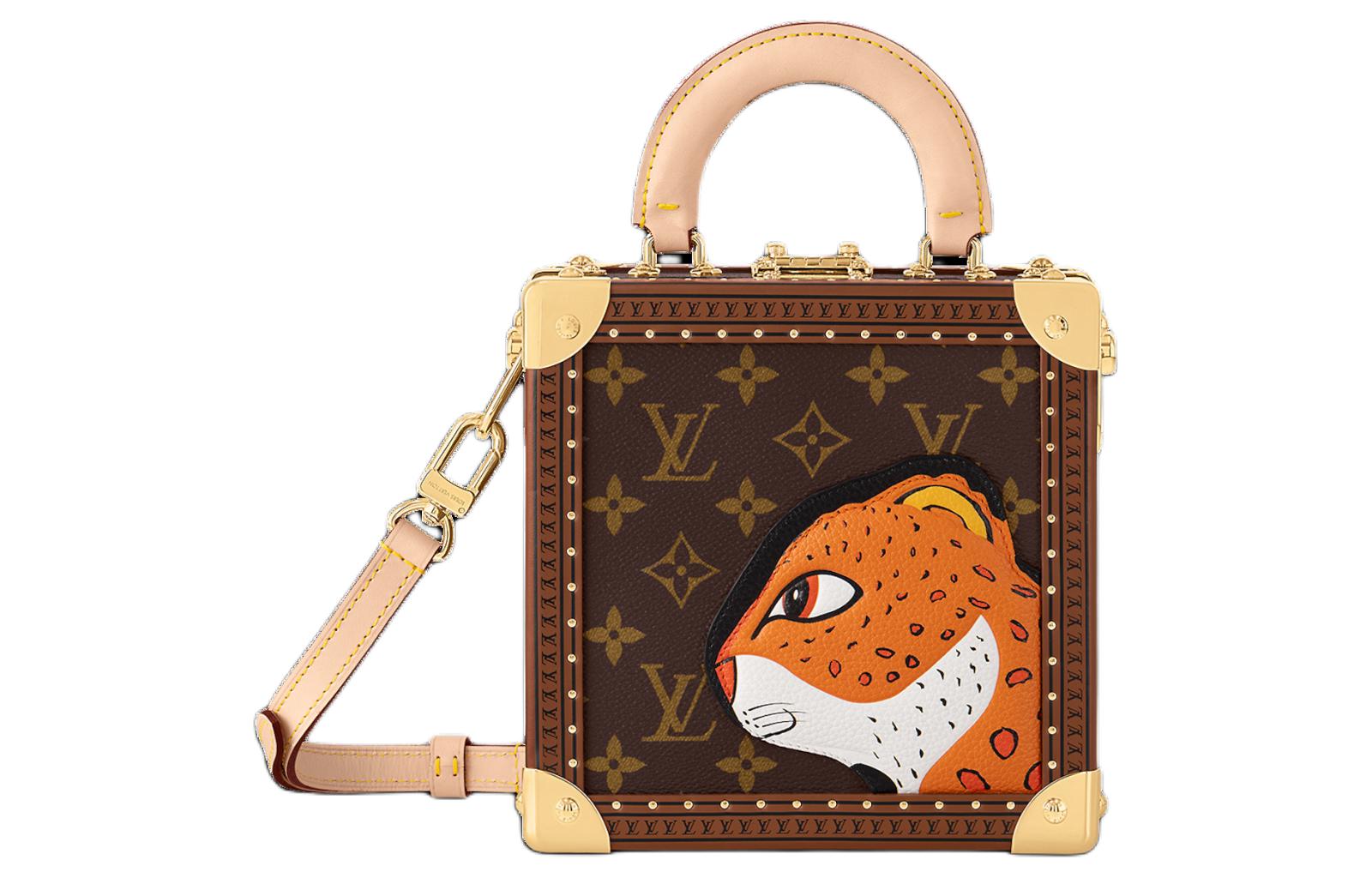 Сумка женская LOUIS VUITTON Sun Yitian Collaboration Square Canvas, коричневая