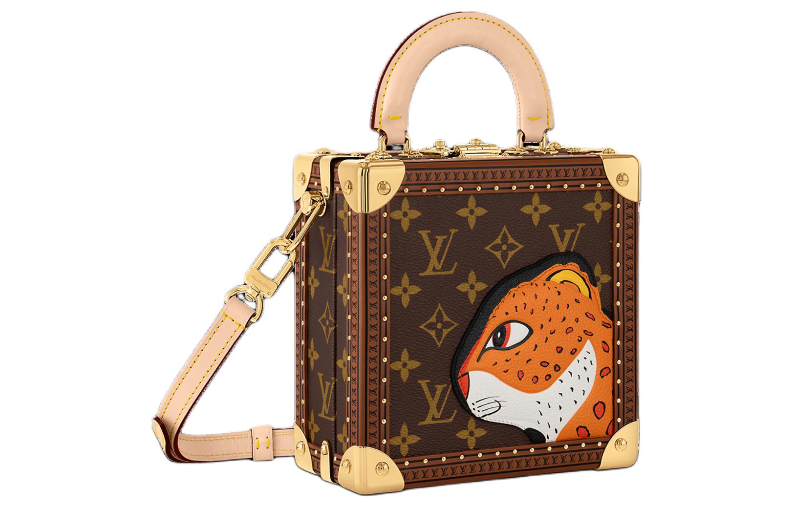 Сумка женская LOUIS VUITTON Sun Yitian Collaboration Square Canvas, коричневая