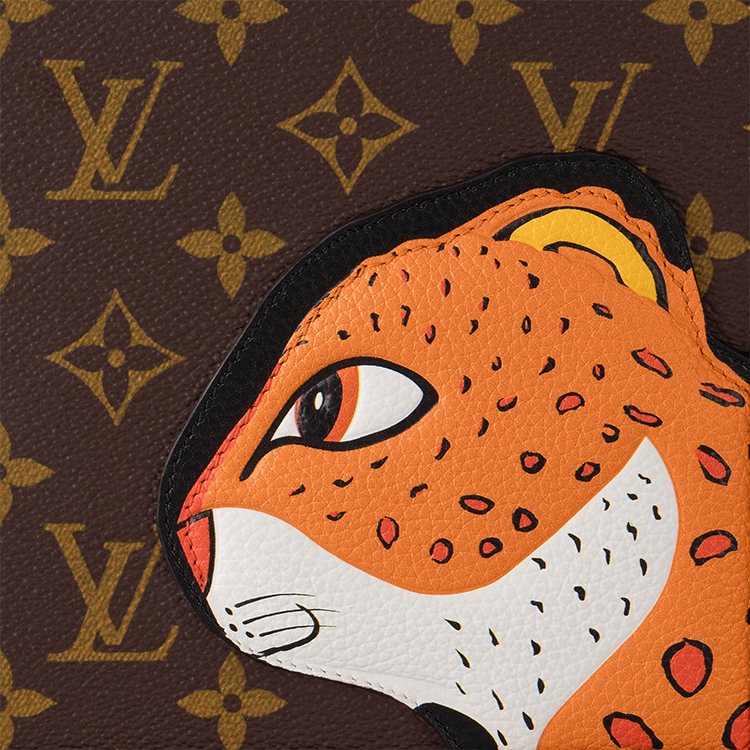 Сумка женская LOUIS VUITTON Sun Yitian Collaboration Square Canvas, коричневая