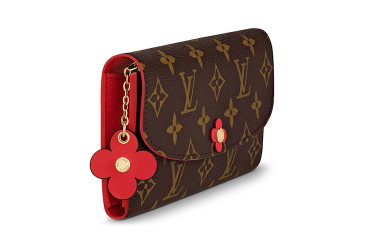 Кошелек женский LOUIS VUITTON Emilie коричнево-красный