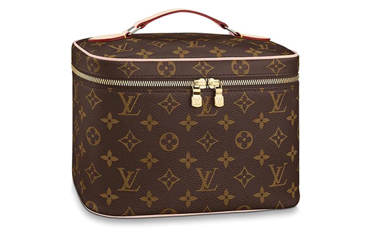 Косметичка женская Lv M42265 коричневая-темная