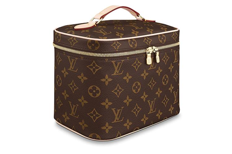 Косметичка женская Lv M42265 коричневая-темная