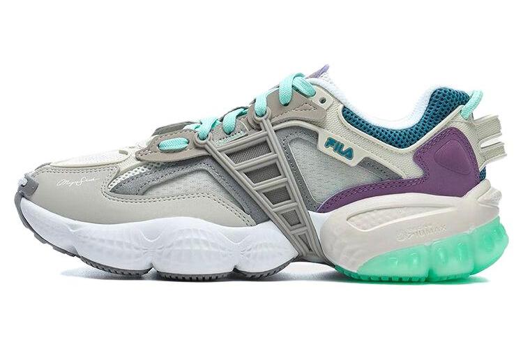 Кроссовки женские FILA LADDER серо-зелёные, 40 EU