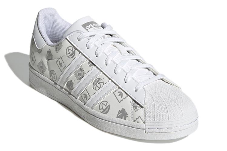 Кроссовки мужские Adidas Superstar серебряные, 44 EU