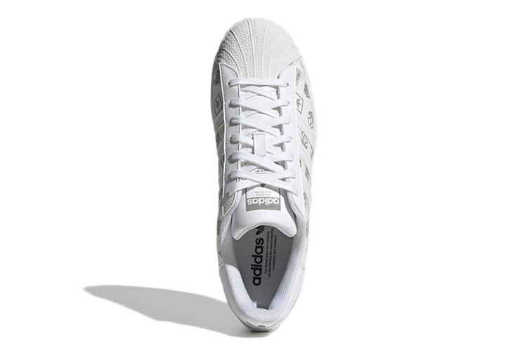 Кроссовки мужские Adidas Superstar серебряные, 44 EU