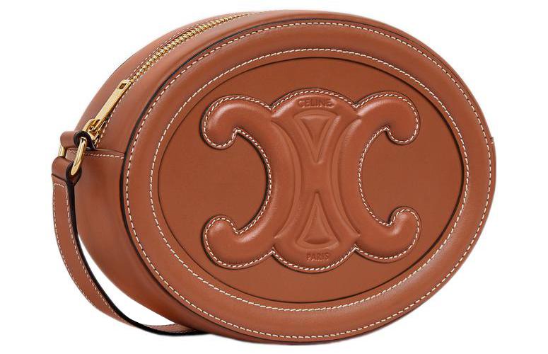 Сумка женская CELINE Cuir Triomphe медово коричневая