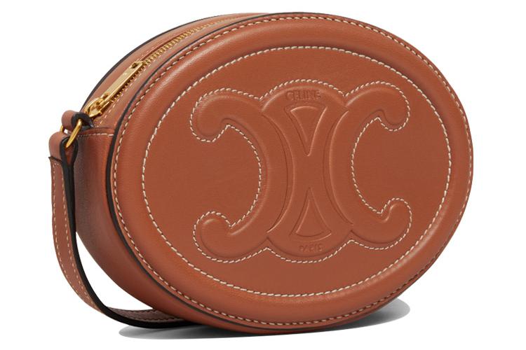 Сумка женская CELINE Cuir Triomphe медово коричневая