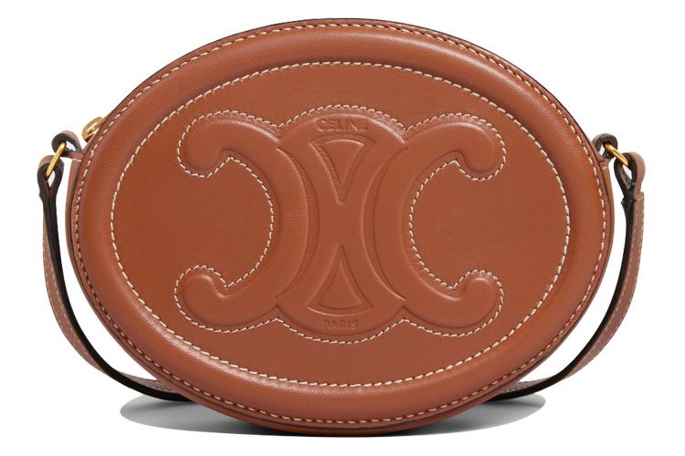 Сумка женская CELINE Cuir Triomphe медово коричневая