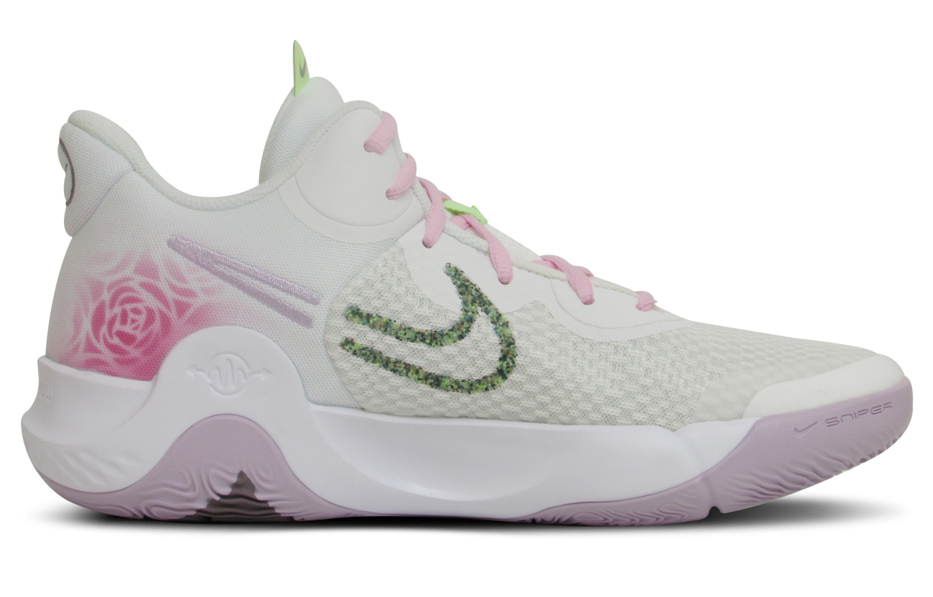 Кроссовки мужские Nike KD Trey 5 IX розово-белые, 40 EU