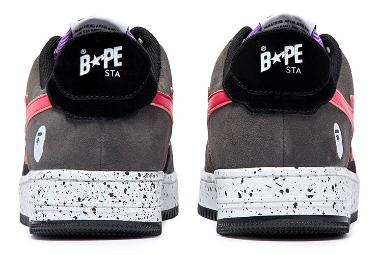 Кеды мужские A BATHING APE Bape Sta черные, 42.5 EU