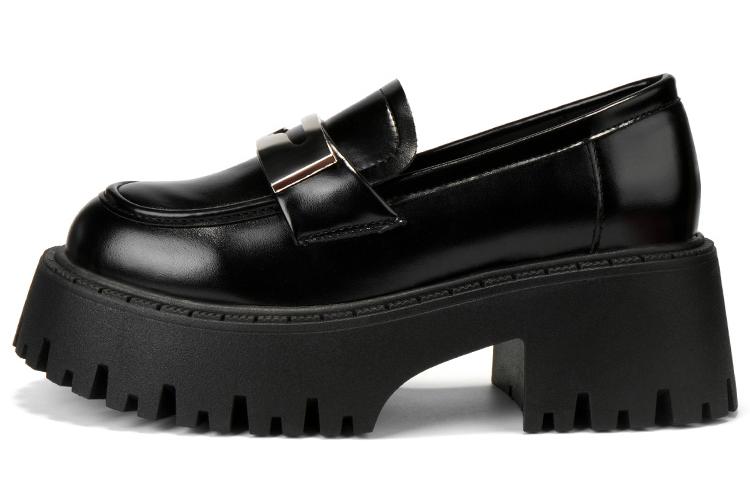 Лоферы женские OMS HT23C12311 черно-бежевые, 36 EU