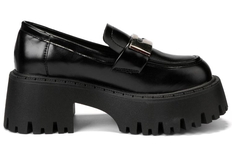 Лоферы женские OMS HT23C12311 черно-бежевые, 36 EU